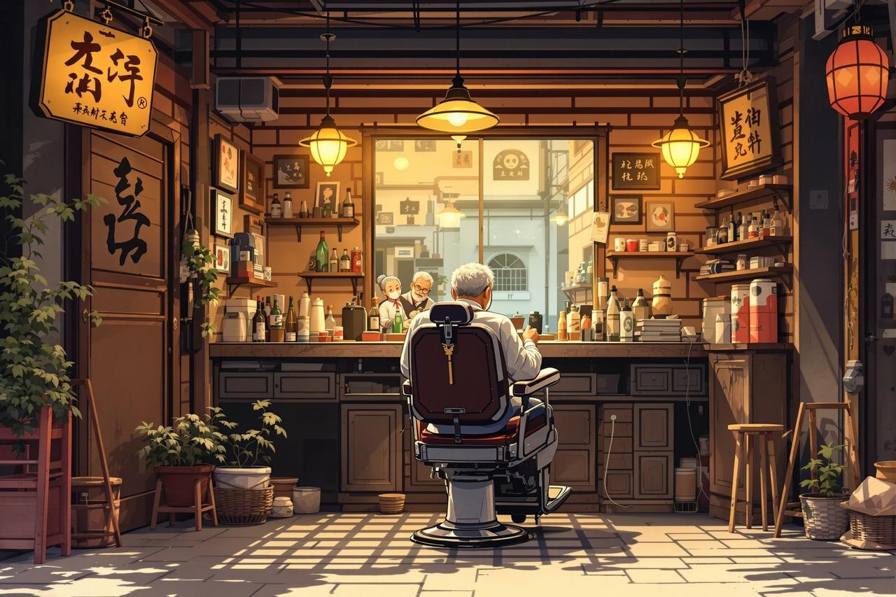 穿越短剧最新作品《老街理发店》- 人间烟火题材